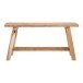 Sitzbank >Barcelona< in Braun, Teak - 90x45x25cm (BxHxT)