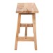 Sitzbank >Barcelona< in Braun, Teak - 90x45x25cm (BxHxT)