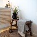 Sitzbank >Barcelona< in Braun, Teak - 90x45x25cm (BxHxT)