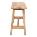 Sitzbank >Barcelona< in Natur, Teak - 90x45x25cm (BxHxT)