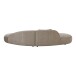 Sofa >Venice< in Beige, Stoff - 90x72x318cm (BxHxT)