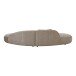 Sofa >Venice< in Beige, Stoff - 90x72x318cm (BxHxT)