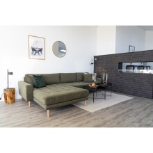 Hocker >Rose< in Braun, Teak - 26x40x26cm (BxHxT)