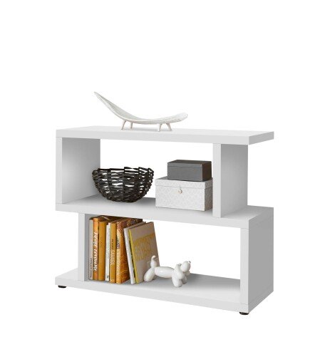 Regal >Benny< in weiß, Wabenplatten - 100x80x38cm (BxHxT)
