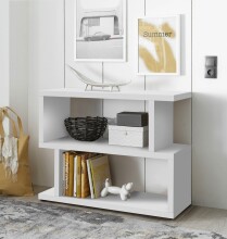 Regal >Benny< in weiß, Wabenplatten - 100x80x38cm (BxHxT)