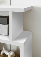 Regal >Benny< in weiß, Wabenplatten - 100x80x38cm (BxHxT)