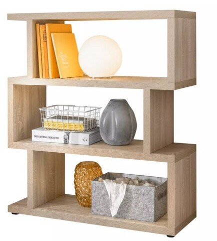 Regal >Benny< in Sonoma/Eiche, Wabenplatten - 100x116x38cm (BxHxT)