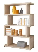 Regal >Benny< in Sonoma/Eiche, Wabenplatten - 100x152x38cm (BxHxT)