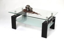 Couchtisch >126/302-05< in Klarglas, Glas -...
