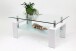 Couchtisch >126/302-09< in Klarglas, Glas - 100x60cm (BxH)