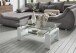 Couchtisch >126/302-11.11< in Weiß, Glas - 100x60cm (BxH)