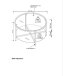 Couchtisch >2074-39< in Gold, Metall - 45x75cm (HxD)