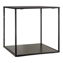 Wandregal >Vita< in Schwarz, Melamin - 36x36x36cm (BxHxT)