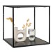 Wandregal >Vita< in Schwarz, Melamin - 36x36x36cm (BxHxT)