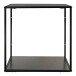 Wandregal >Vita< in Schwarz, Melamin - 36x36x36cm (BxHxT)