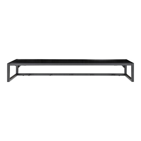 Hutablage >Vita< in Schwarz, Melamin - 80x12x28cm (BxHxT)