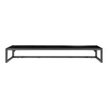 Hutablage >Vita< in Schwarz, Melamin - 80x12x28cm...