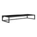 Hutablage >Vita< in Schwarz, Melamin - 80x12x28cm (BxHxT)