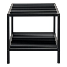 Schuhregal >Vita< in Schwarz, Melamin - 79x32x34cm (BxHxT)