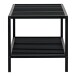 Schuhregal >Vita< in Schwarz, Melamin - 79x32x34cm (BxHxT)