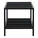 Schuhregal >Vita< in Schwarz, Melamin - 79x32x34cm (BxHxT)