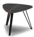 Couchtisch >Liv< in schwarz / Keramik dunkel - 45x35x45 (BxHxT)