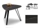 Couchtisch >Liv< in schwarz / Keramik dunkel - 45x35x45 (BxHxT)