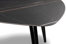 Couchtisch >Liv< in schwarz / Keramik dunkel - 83x45x68 (BxHxT)