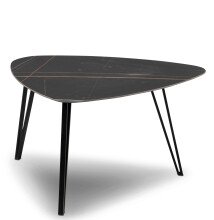 Couchtisch >Liv< in schwarz / Keramik dunkel -...