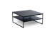Couchtisch >Medina< in schwarz / Keramik dunkel - 75x38x75 (BxHxT)