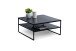 Couchtisch >Medina< in schwarz / Keramik dunkel - 75x38x75 (BxHxT)