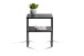 Couchtisch >Medina< in schwarz / Keramik dunkel - 50x59x40 (BxHxT)