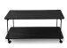 Beistellwagen >Passo< in schwarz / Marmoroptik, Metall / MDF - 100x45x62 (BxHxT)
