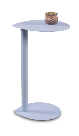 Beistelltisch >Fly< in hellblau, Metall - 34x53x32cm (BxHxT)