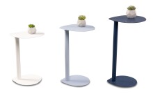 Beistelltisch >Fly< in dunkelblau, Metall - 34x62x32cm (BxHxT)