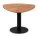 Couchtisch >Teo< in schwarz / Akazie, Metall / Massivholz - 60x45x60cm (BxHxT)