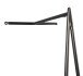 Wandgarderobe >Nizza< in schwarz, Metall - 42x183x33cm (BxHxT)