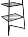 Wandgarderobe >Nizza< in schwarz, Metall - 42x183x33cm (BxHxT)