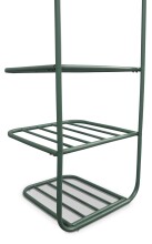 Wandgarderobe >Nizza< in mintgrün, Metall - 48x183x42cm (BxHxT)