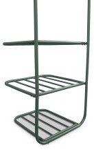 Wandgarderobe >Nizza< in mintgrün, Metall - 48x183x42cm (BxHxT)