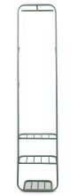 Wandgarderobe >Nizza< in mintgrün, Metall - 48x183x42cm (BxHxT)