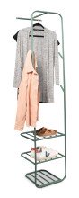 Wandgarderobe >Nizza< in mintgrün, Metall - 48x183x42cm (BxHxT)