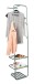 Wandgarderobe >Nizza< in mintgrün, Metall - 48x183x42cm (BxHxT)