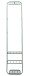 Wandgarderobe >Nizza< in mintgrün, Metall - 48x183x42cm (BxHxT)