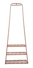 Wandgarderobe >Nizza< in rost, Metall - 70x183x38cm (BxHxT)