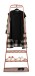 Wandgarderobe >Nizza< in rost, Metall - 70x183x38cm (BxHxT)