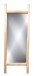 Standspiegel >Samuel< in hellbraun, Massivholz / Glas - 50x140x5cm (BxHxT)