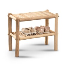 Sitzbank >Samuel< in hellbraun, Massivholz -...