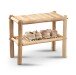 Sitzbank >Samuel< in hellbraun, Massivholz - 60x50x30cm (BxHxT)