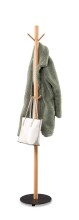 Kleiderständer >Samuel< in hellbraun, Massivholz / Metall - 180x30cm (HxD)